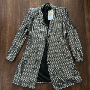 Zara sequin blazer dress